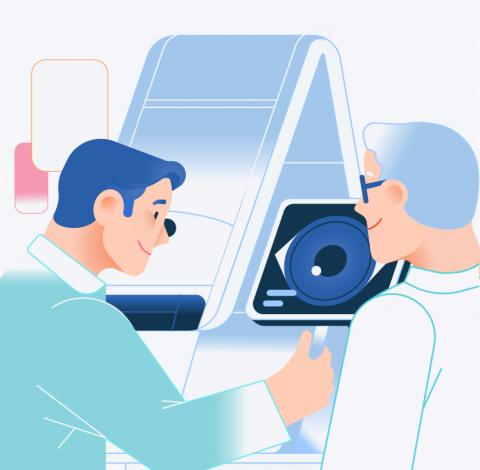 ultra-wide digital retinal scan